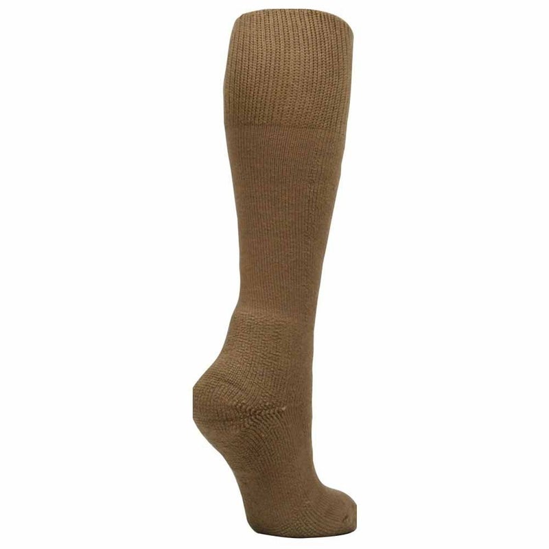 thorlos mens Mcb Max Cushion Over the Calf Military Combat Boot Sock, Coyote Brown, Large US - Image 2